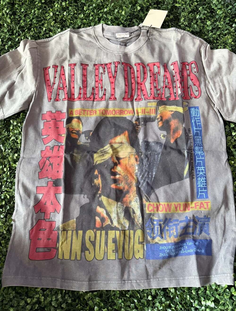 Vale Lives Valley Dreams A Better Tomorrow Chow Yun-Fat T-Shirt Size Large
